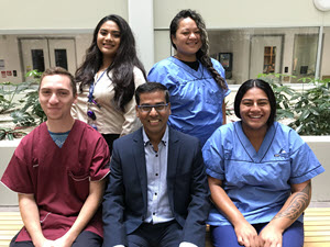 Group of LSV graduates at their place of employment - Auckland District Health Board