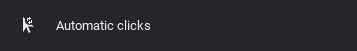Screenshot of the 'Automatic clicks' button.