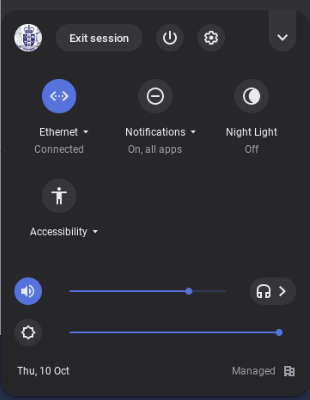 Screenshot of the 'More tools' pop up box where you can customise your settings.