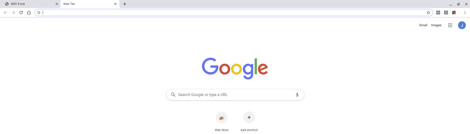 Screenshot of the Google search box.